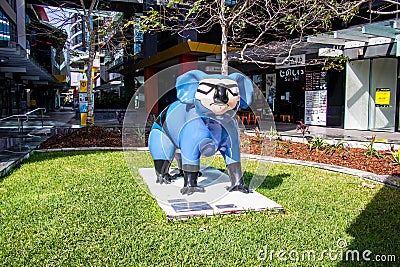 Gold Coast Queensland Australia 10 09 2018 dressed up painted koala statue Editorial Stock Photo