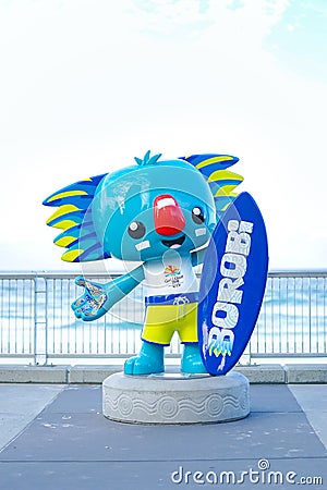 Gold Coast 2018 XXI Commonwealth Games Mascot Borobi Editorial Stock Photo