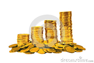 Gold coin Stock Photo