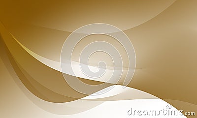 gold color luxury waves curves soft gradient abstract background Stock Photo