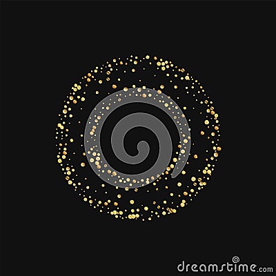 Gold confetti. Vector Illustration