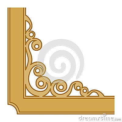 Gold corner Vector Illustration