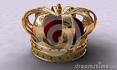 Gold Crown Stock Photo