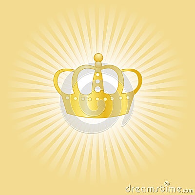 Gold crown concept Vector Illustration