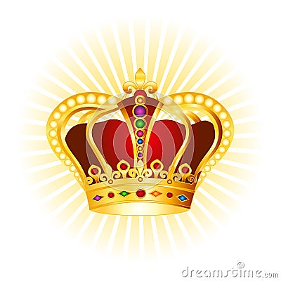 Gold crown concept Stock Photo