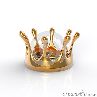 Gold crown Cartoon Illustration