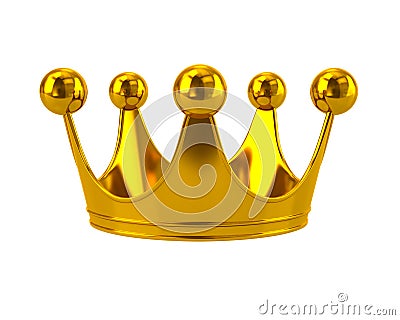 Gold crown Cartoon Illustration