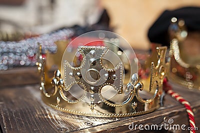 Gold crown Stock Photo