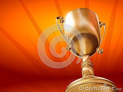 Gold cup Stock Photo