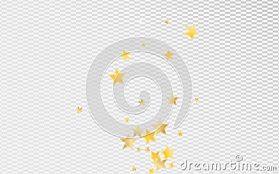 Gold Decoration Stars Vector Transparent Stock Photo