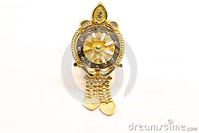 Gold ears ring , tops Stock Photo