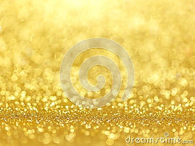 Gold Festive Christmas background. Stock Photo