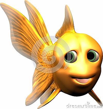 Gold Fish Stock Photo