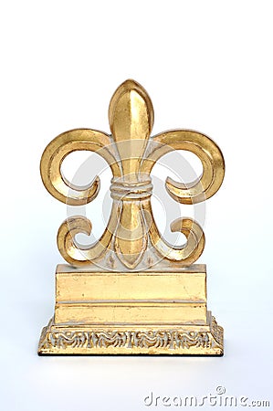 Gold Fleur de Lis Stock Photo