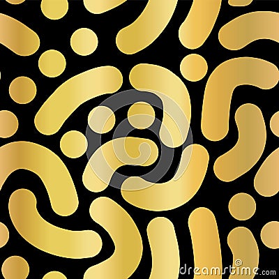 Gold foil abstract handdrawn vector background. Vector Illustration