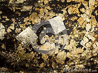 Gold foil Stock Photo