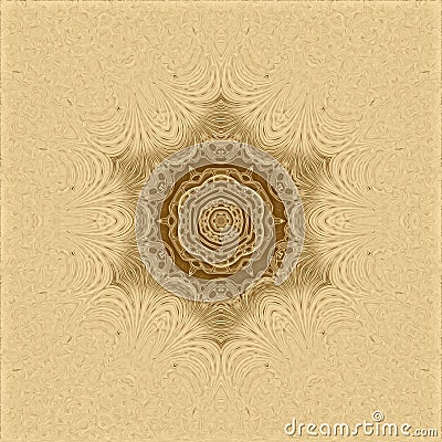 Gold fractal background and shiny texture for design, bright metal Stock Photo