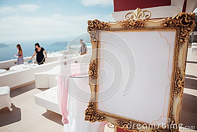 Preparation for a wedding banquet Stock Photo