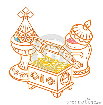 Gold, frankincense, myrrh Stock Photo
