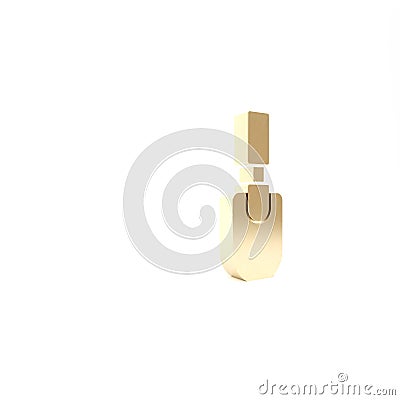 Gold Garden trowel spade or shovel icon isolated on white background. Gardening tool. Tool for horticulture, agriculture Cartoon Illustration