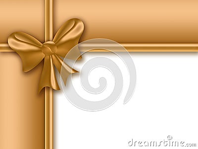 Gold gift frame Stock Photo