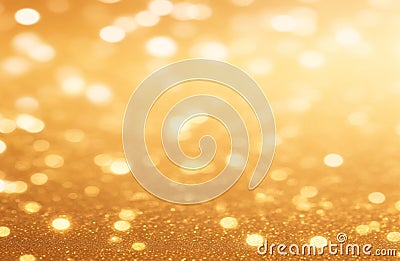 Gold giltter bokeh shiny bright texture Stock Photo