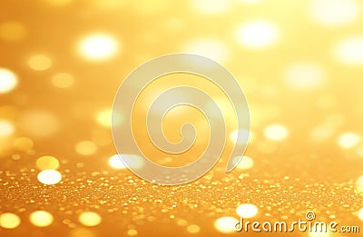 Gold giltter bokeh shiny bright texture Stock Photo