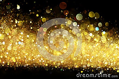 Gold glitter Stock Photo