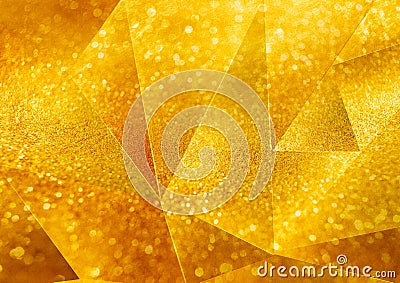 GOLD GLITTER GLOW BACKGORUND Stock Photo