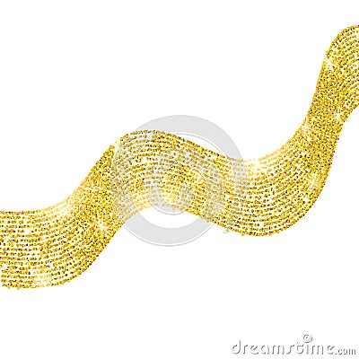 Gold glitter Vector Illustration