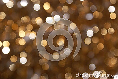 Gold Glittery Blur Background Stock Photo