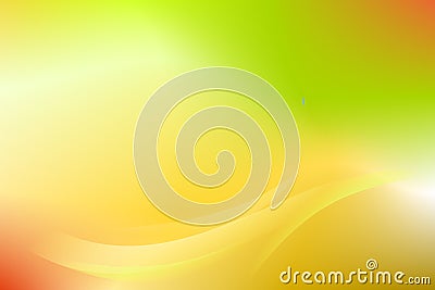 Gold Green Curve Abstract Background Vector Cartoon Illustration