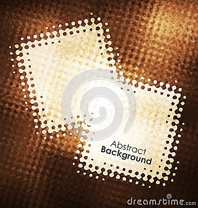 Gold Grunge vector frames. Grunge background. Design elements. Texture background. Abstract shape. Vector Illustration