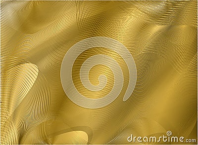 Gold guilloche element Vector Illustration