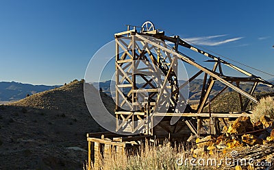 Gold Hill Mine Stock Photo