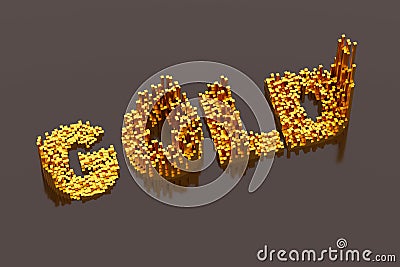 Gold investment graph Stock Photo