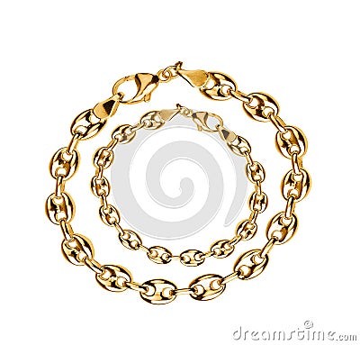 Gold jewelry Stock Photo