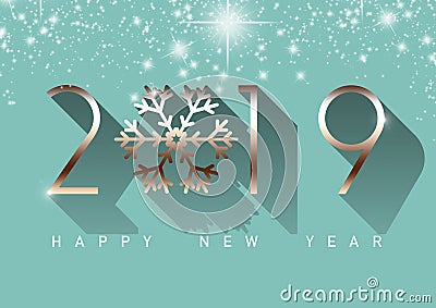 2019 - happy new year Stock Photo