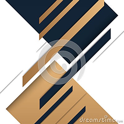 Gold luxury with gold and black shapes. Vector Illustration. Vector Illustration