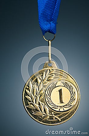 Gold medal Stock Photo