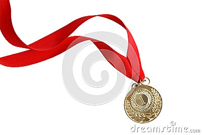 Gold Medal Stock Photo