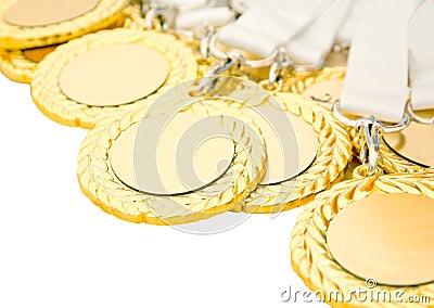 Gold medals Stock Photo