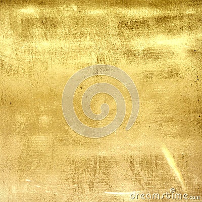 Gold metal grunge wall texture Stock Photo