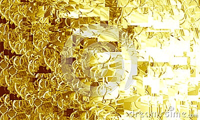 Gold metal squares Stock Photo