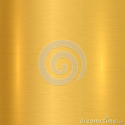 Gold metallic background. Vector Illustration