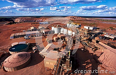 Gold Mining Stock Photo