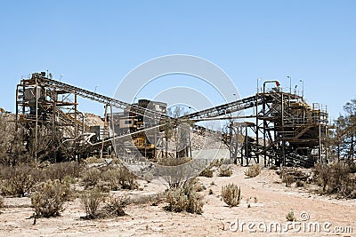 Gold Mining Process Plant Stock Photo