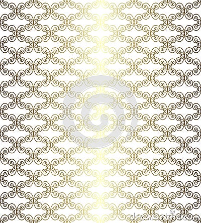 Gold openwork pattern Vector Illustration