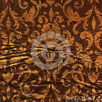 Gold ornament decorative paper Stock Photo