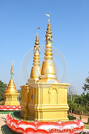 Gold Pagoda Stock Photo